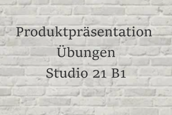 die Produktpräsentation